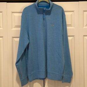 Vineyard Vines Broadfield 1/4 zip in Hull Blue.  NWT. Size L